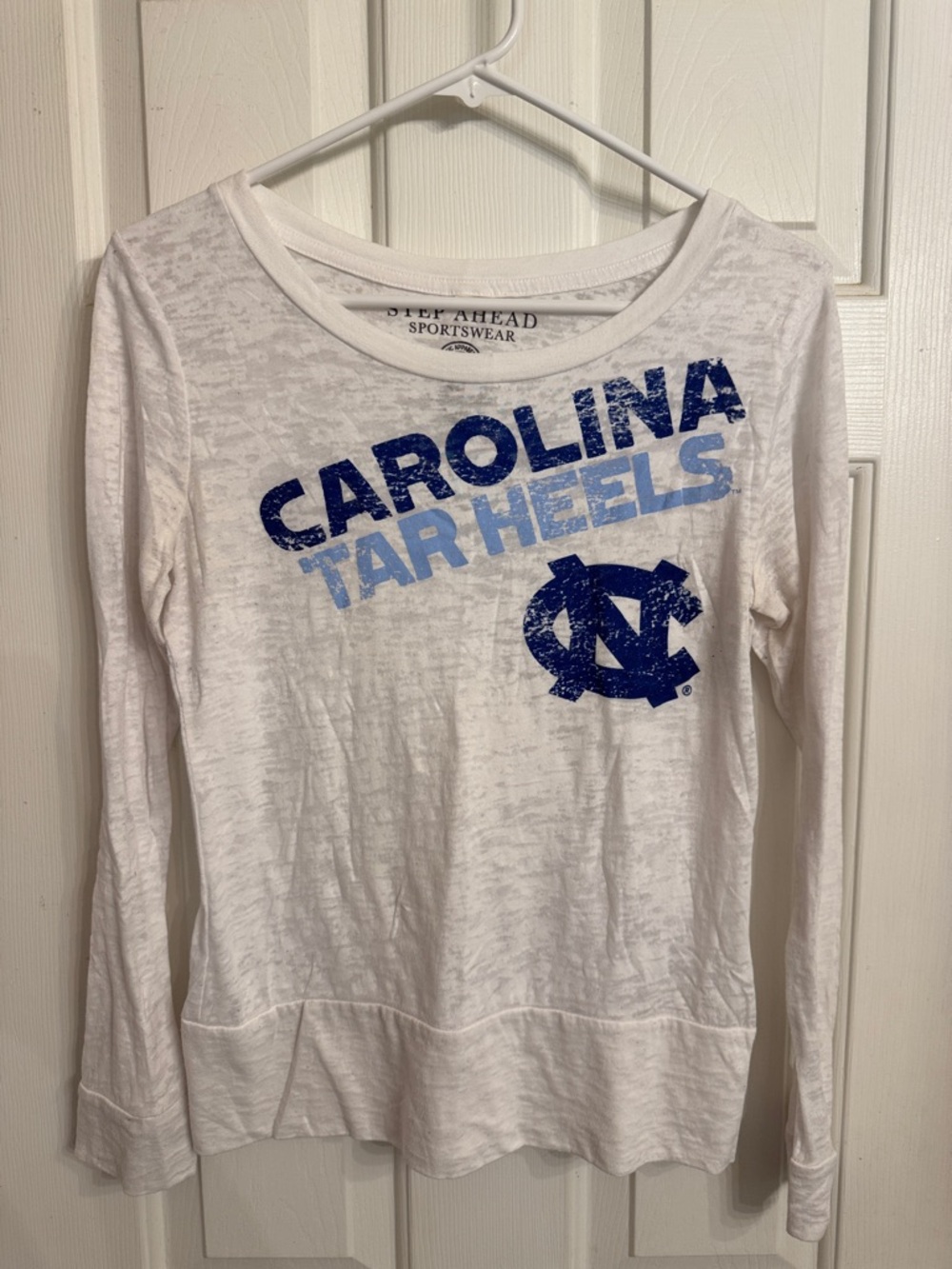 Carolina Tar Heels Long Sleeve Tee - White/Blue